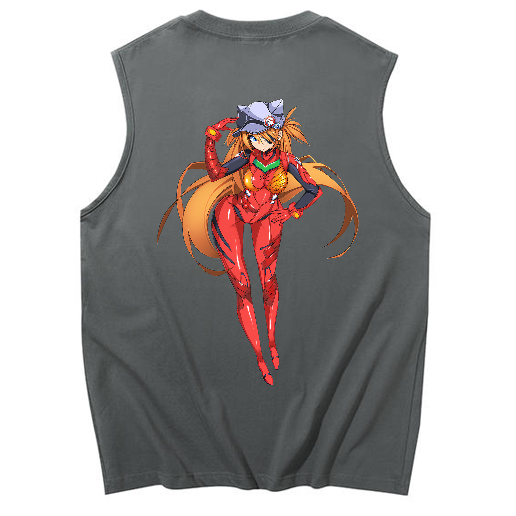 （画像用） EVA 新世紀エヴァンゲリオン コットン100％タンクトップ（背面プリント）